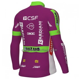 Maglia 2022 Bardiani-CSF Faizane Manica Lunga Verde Lilla